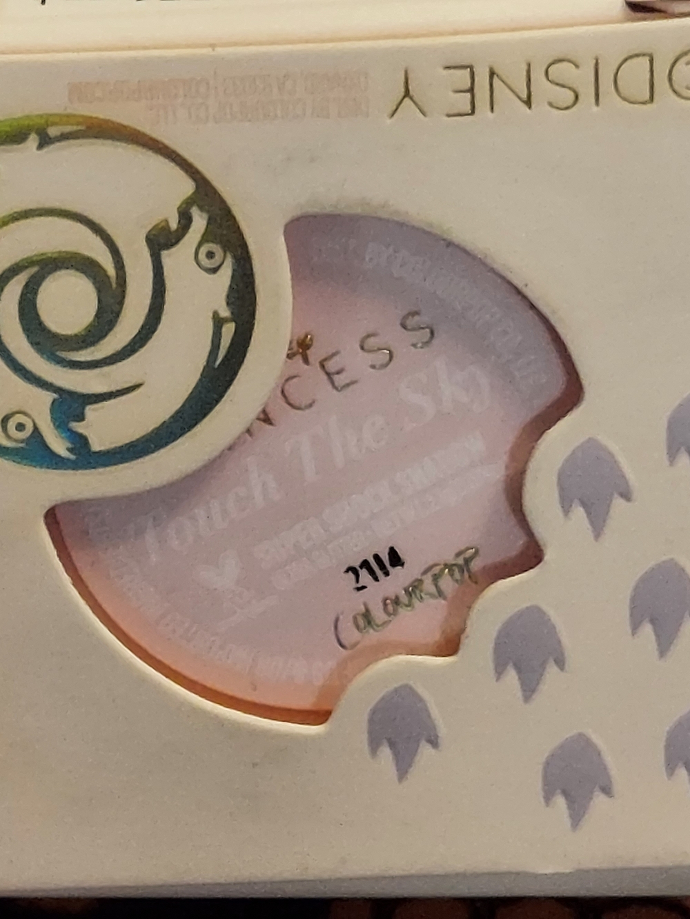 Disney Princess ColourPop Teal Glitter Kids Hair Clip - Picture 3 of 7